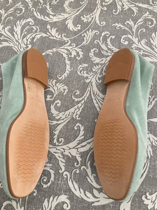 Zapatos Funchal Lady ante verde aguamarina talla37