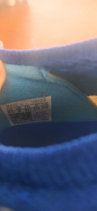 Zapatilla Fútbol Adidas Talla 40 Azul/Amarillo