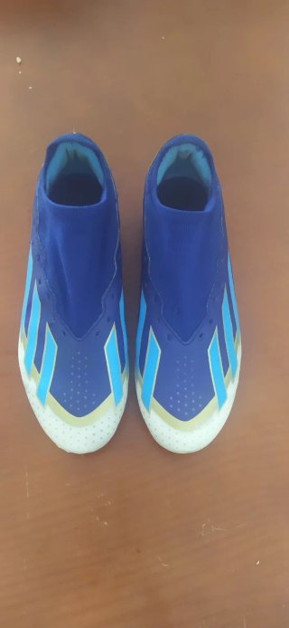 Zapatilla Fútbol Adidas Talla 40 Azul/Amarillo