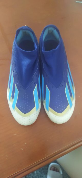 Zapatilla Fútbol Adidas Talla 40 Azul/Amarillo