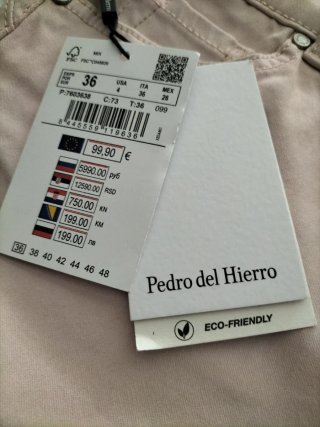 Pantalones Pedro del Hierro rosa talla 36
