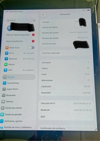 iPad 9ª Gen 64GB Plata 2021