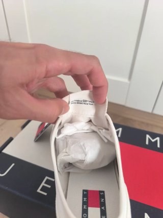 Zapatillas Tommy Jeans Lona Blancas Talla 43