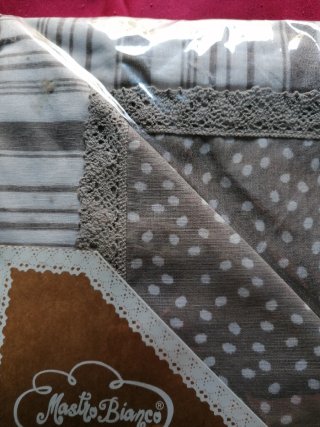 Completo letto Kimera beige/bianco