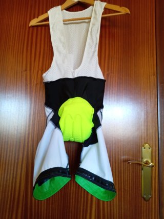 Culote Ciclismo Tirantes Negro y Verde