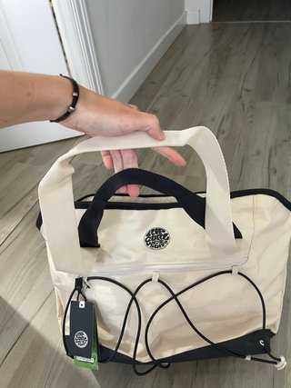 Bolso Rip Curl Beige y Negro