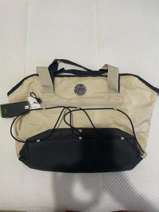 Bolso Rip Curl Beige y Negro