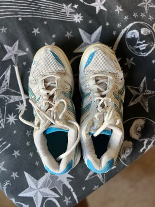 Zapatillas Asics Mujer Talla 38 Azul/Blanco