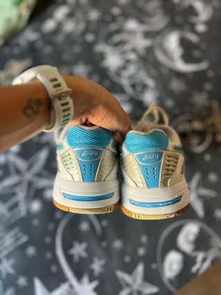 Zapatillas Asics Mujer Talla 38 Azul/Blanco