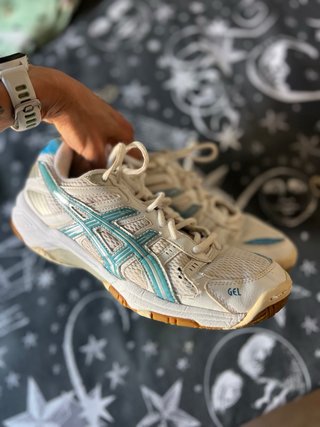 Zapatillas Asics Mujer Talla 38 Azul/Blanco