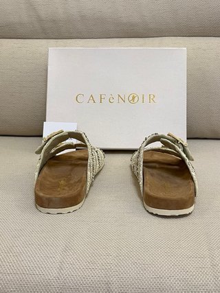 Ciabatte CafeNoir vera pelle donna Tg 37