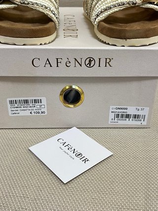 Ciabatte CafeNoir vera pelle donna Tg 37