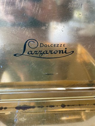 Scatola latta Vintage biscotti Lazzaroni “Fabiola”