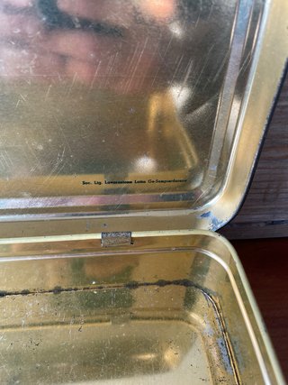 Scatola latta Vintage biscotti Lazzaroni “Fabiola”