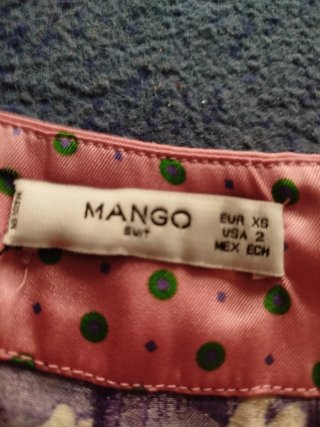 Pantalón corto satén Mango T.XS