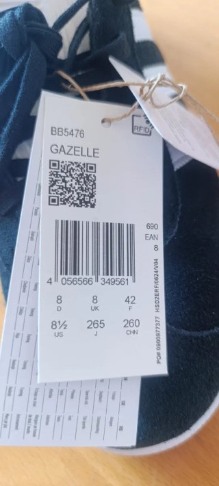 Adidas Gazelle, auténticas,Talla 42 Nuevas