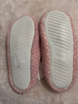 Zapatillas de casa rosas lunares talla 37