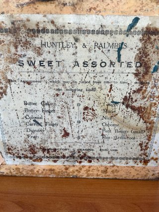 Scatola latta inglese antica Huntley & Palmers ‘20
