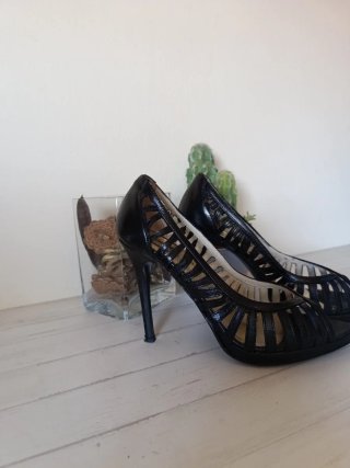 Zapatos tacón NERA piel negros talla 39