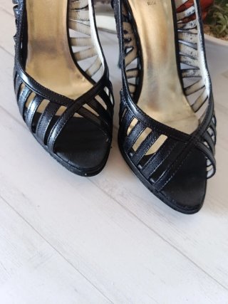 Zapatos tacón NERA piel negros talla 39