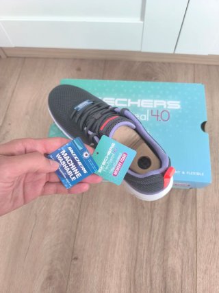 Zapatillas Skechers Mujer Talla 37 Gris/Morado