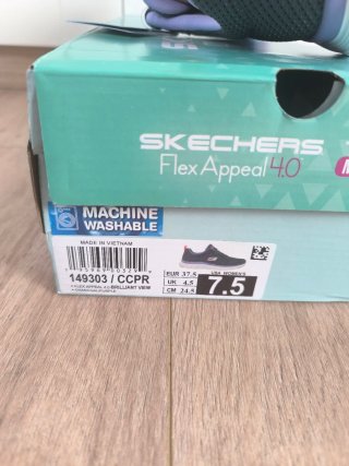 Zapatillas Skechers Mujer Talla 37 Gris/Morado