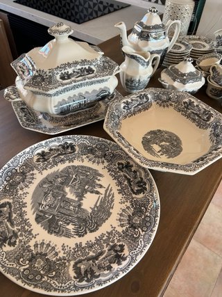 Vajilla Cartuja Pickman porcelana
