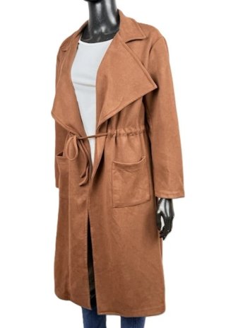 New Collection Donna L Duster Coat Cammello