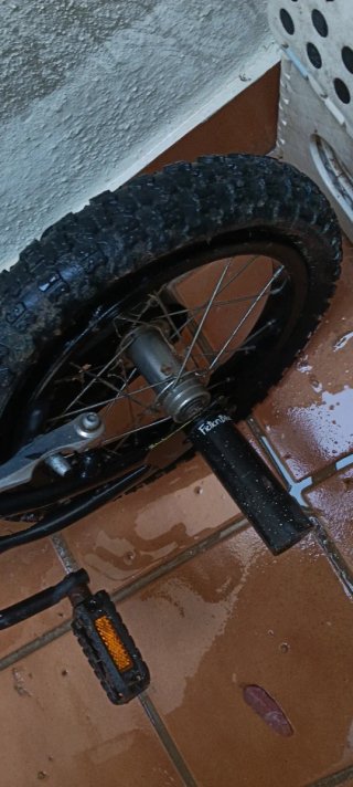 Bicicleta infantil negra