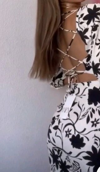 Vestito Midi Zara Lino Floreale Taglia S