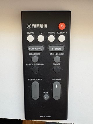 Barra de Sonido Yamaha YAS-107 Negra