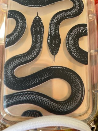 Funda iPhone XS con cuerda blanca
