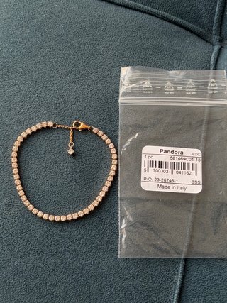 Pulsera Pandora Oro Rosa 14k Brillante