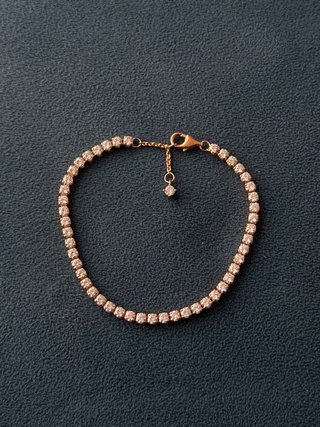 Pulsera Pandora Oro Rosa 14k Brillante