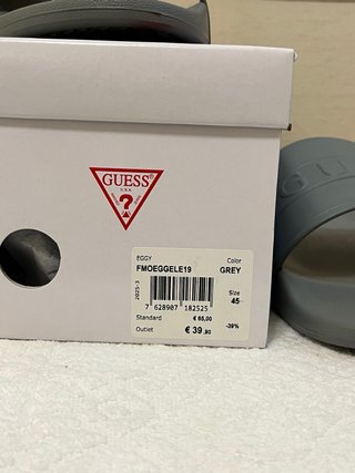 Ciabatte Guess Grigie Tg. 45