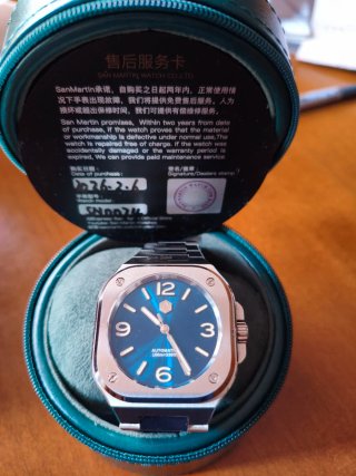 Reloj San Martin SN0074 Azul y Plateado
