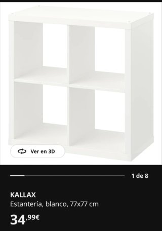 Estantería Kallax 2x2 Blanca