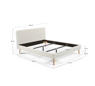 Cama Kave Home Dyla 160x200 + somier