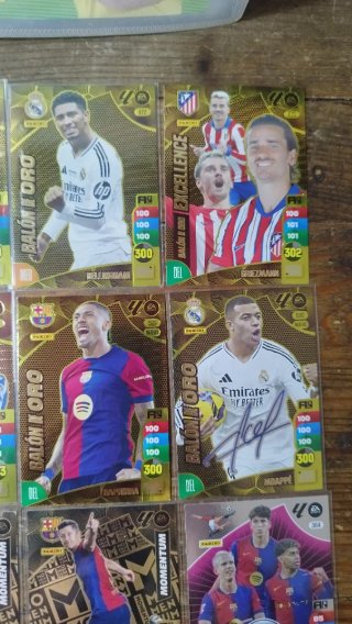 Lote cromos Adrenalyn 2024/25 Balón de Oro