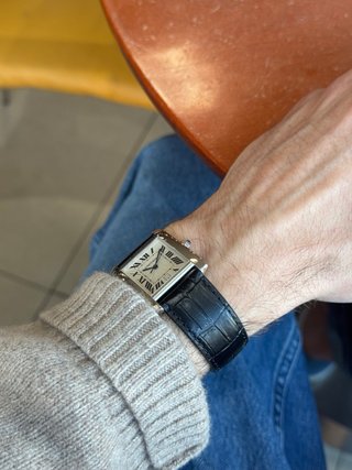 Cartier Tank Française Oro Blanco