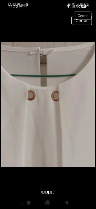 Vestido casual blanco verano talla única