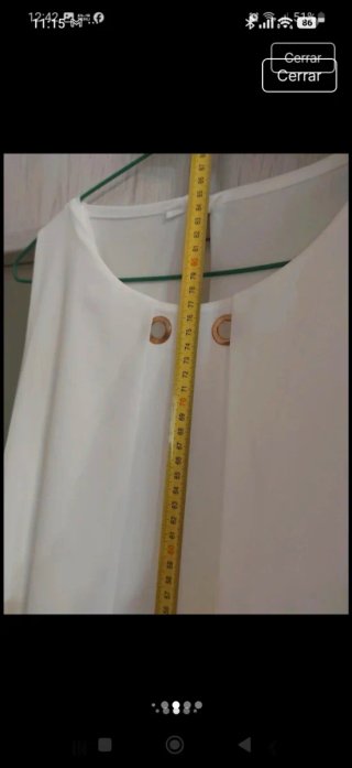 Vestido casual blanco verano talla única