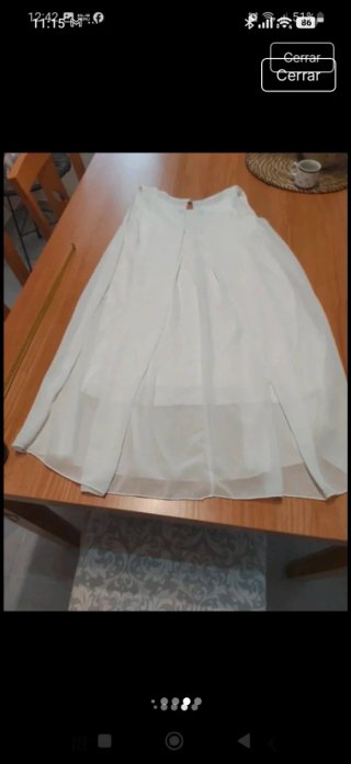 Vestido casual blanco verano talla única
