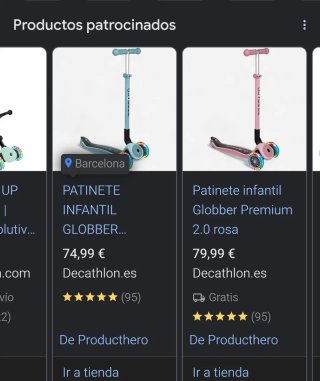 Patinete infantil Globber hasta 50 kg
