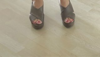 Sandalias Geox Piel Plataforma Marrón