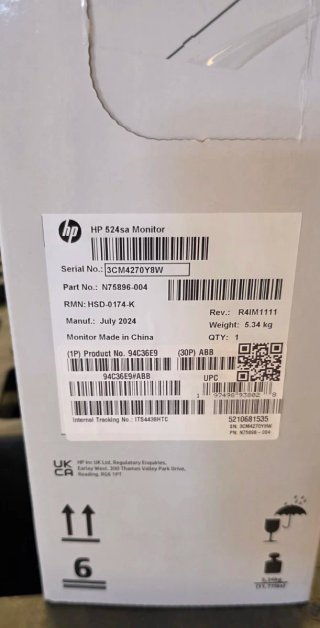 Monitor HP Serie 5 524sa 23.8 FHD