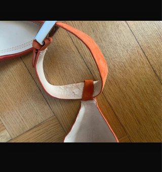 Sandalias Zara tacón naranja Talla 40