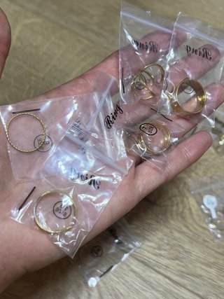 19 Anillos Dorados Acero Inoxidable