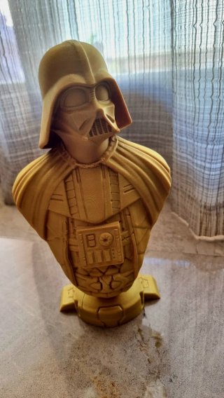 Busto Darth Vader Dorado. Star Wars. 23cm.