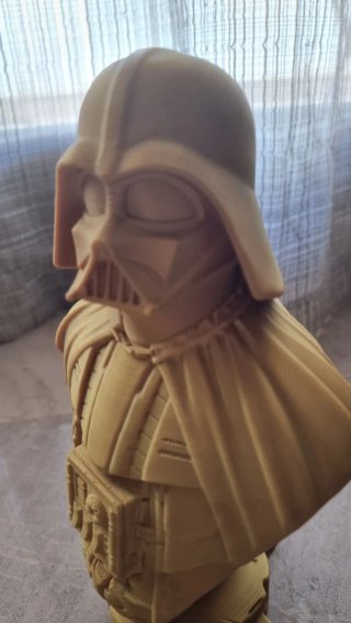 Busto Darth Vader Dorado. Star Wars. 23cm.